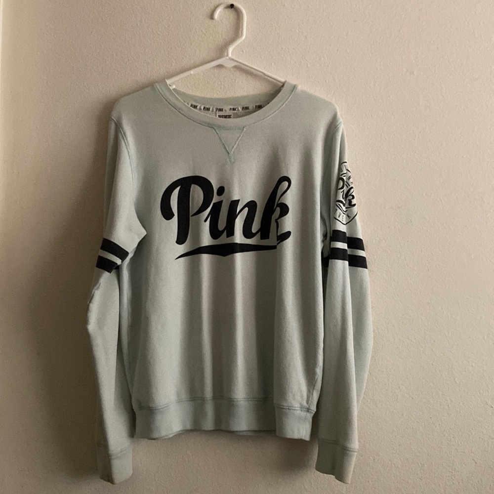Sweatshirt pink whitish blue off-white Brown Women’s medium